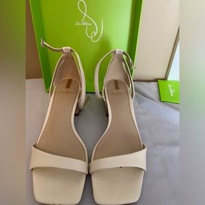 Sam Edelman ivory sling square pumps